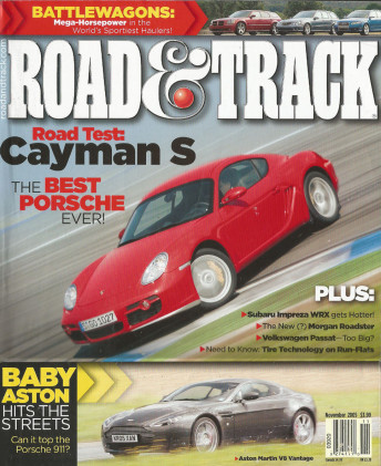 ROAD & TRACK 2005 NOV - PORSCHES, WRX, BMW 507, ENZO